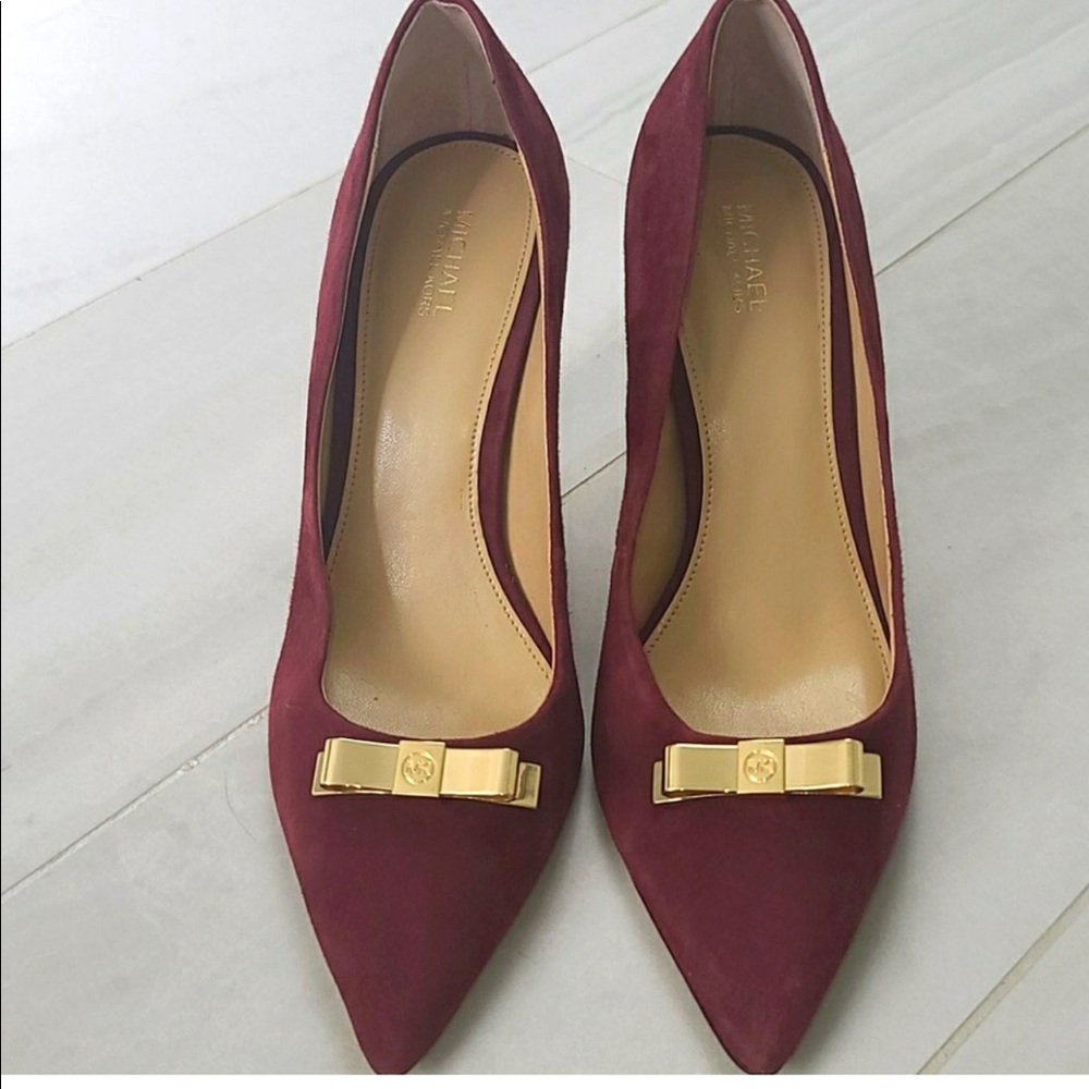 Michael Kors 8.5 Deep Red Heels